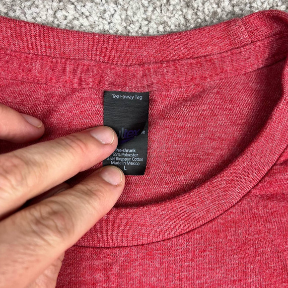 "Go‎ Blue" Graphic Red T-shirt size L - Picture 6 of 6